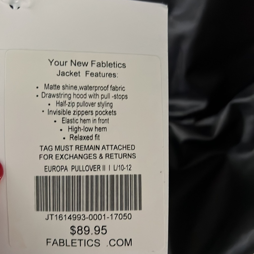 Fabletics Jacket Size Large - image 3